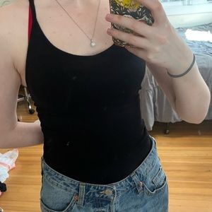 Black tank top